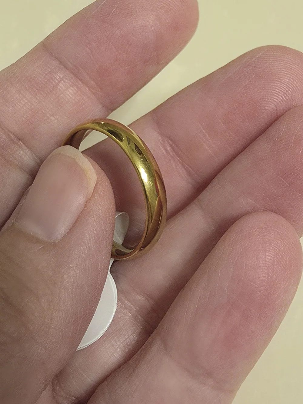 Men's Gold Ring Band Size 10